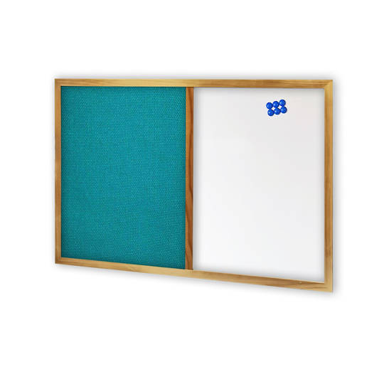 COMBIBOARD | Whiteboard + Standard Fabric | Wood Frame